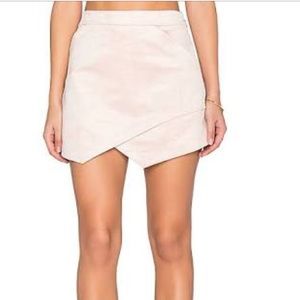 Bcbg faux suede skirt